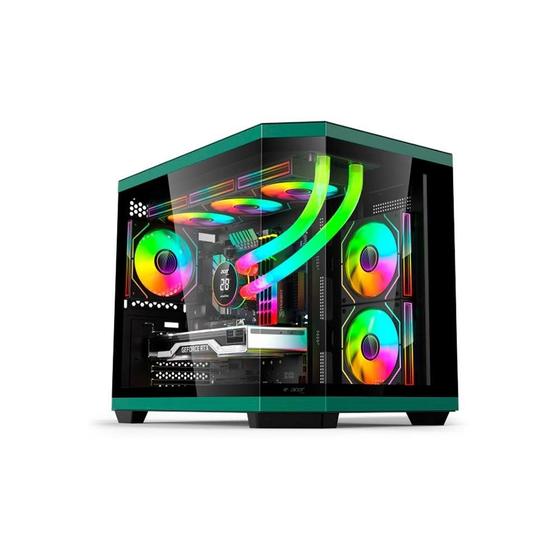 Gabinete Gamer Acer V951V, Mid Tower, Compatível com Micro-ATX, Lateral e Frontal em Vidro, Preto - V951BK Imagem de Gabinete Gamer Acer V951V, Mid Tower, Compatível com Micro-ATX, Lateral e Frontal em Vidro, Preto - V951BK