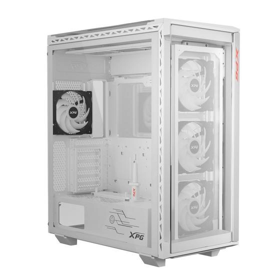 Imagem de Gabinete Gamer Adata XPG Battle Cruiser II Mid Tower Vidro Temperado USB-C 4xFan ARGB  Branco