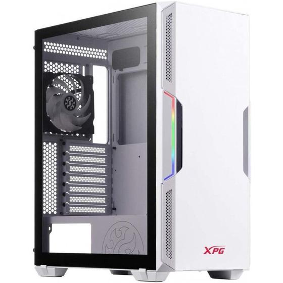 Imagem de Gabinete Gamer ADATA XPG Starker Lateral de Vidro MINI-ITX/MICRO-ATX/ATX 2 FANS Branco - STARKER-WHC