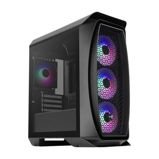 Imagem de Gabinete Gamer Aero One Mini Frost Aerocool Mid Tower Preto RGB