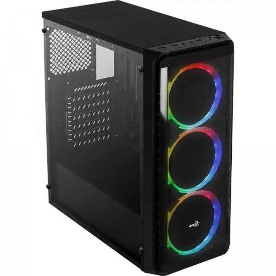 Imagem de Gabinete Gamer Aerocool Window Preto Rgb Lateral Acrílico