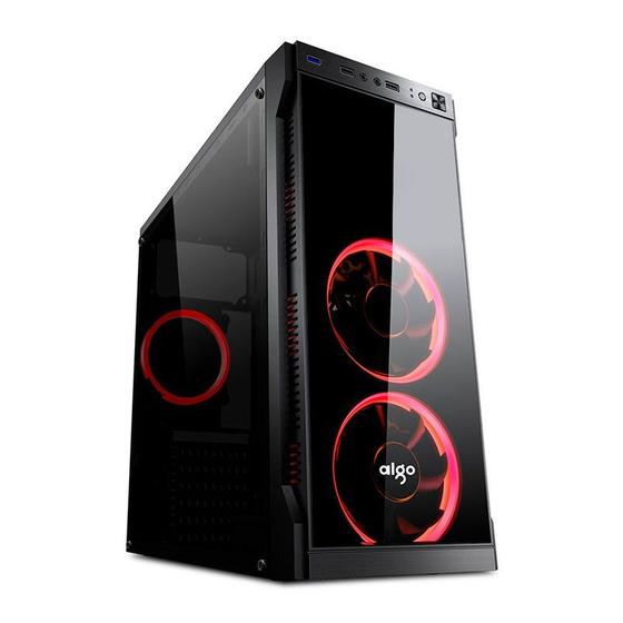 Imagem de Gabinete Gamer Aigo Beyond 3 U3, Mid-Tower, Lateral Acrilico, Preto, BEYOND 3 U3