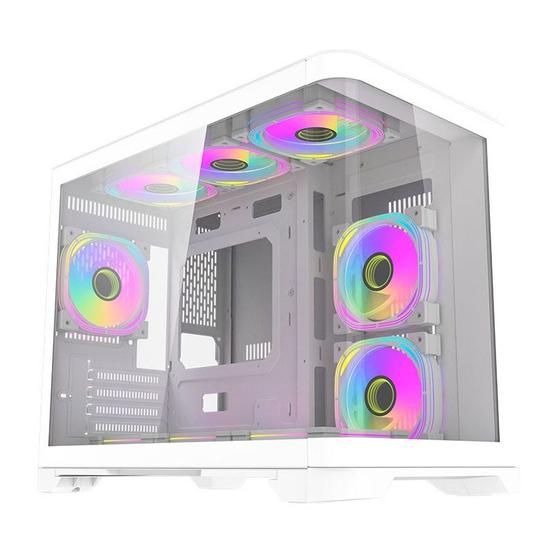 Gabinete Gamer Aigo Darkflash Arc1, Mid-Tower, Lateral De Vidro, Branco, ARC1-WH Menor preço em Gabinete Gamer Aigo Darkflash Arc1, Mid-Tower, Lateral De Vidro, Branco, ARC1-WH