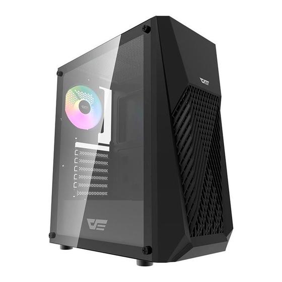 Imagem de Gabinete Gamer Aigo DarkFlash DK150, Mid-Tower, Lateral de Vidro, Com 3 Fans, Preto, DK150-BK