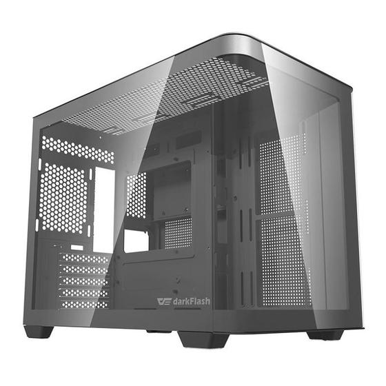 Imagem de Gabinete Gamer Aigo DarkFlash DPW90M, Mini-Tower, Lateral de Vidro, Preto, DPW90M-BK