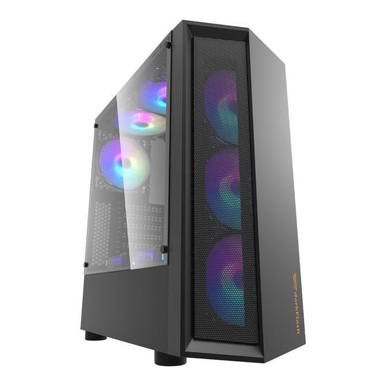 Imagem de Gabinete Gamer Aigo DarkFlash Melody Preto Lateral Acrilico