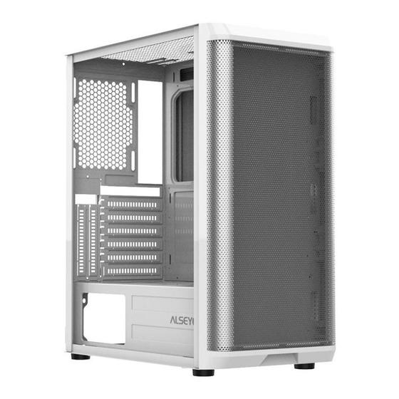 Imagem de Gabinete Gamer Alseye Audin, Mid-Tower, Lateral de Vidro, Branco, AUDIN-W