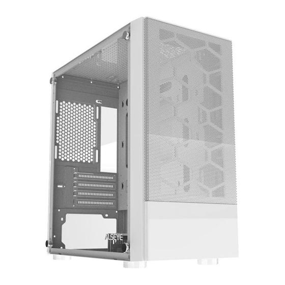 Imagem de Gabinete Gamer Alseye Ice, Mid-Tower, Lateral de Vidro, Branco, ICE-WH