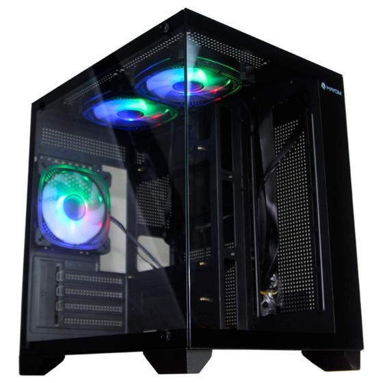 Imagem de Gabinete Gamer Aquario, Hayom, Gb1795, 3X Fans Rgb, Vidro