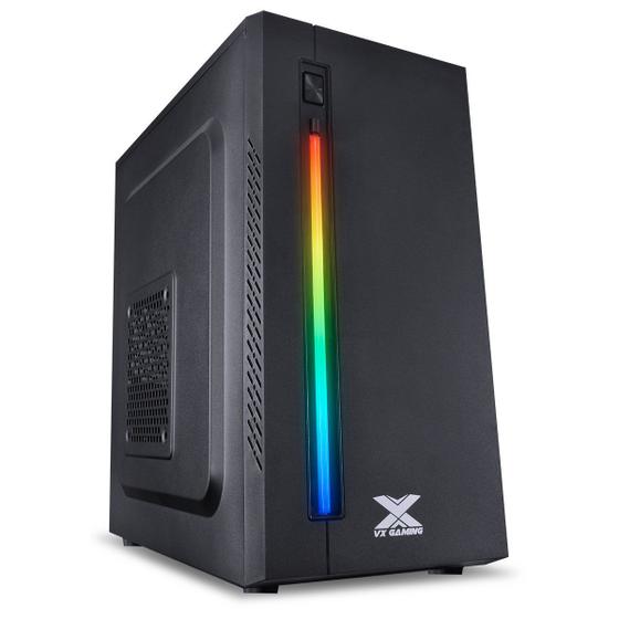 Gabinete Gamer Australis Preto Frontal Com Fita Led Rgb Menor preço em Gabinete Gamer Australis Preto Frontal Com Fita Led Rgb