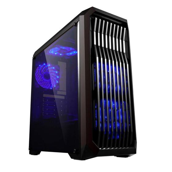 Gabinete Gamer Bluecase BG-019, Mid Tower, Lateral em Acrílico - BG019GCASE Menor preço em Gabinete Gamer Bluecase BG-019, Mid Tower, Lateral em Acrílico - BG019GCASE
