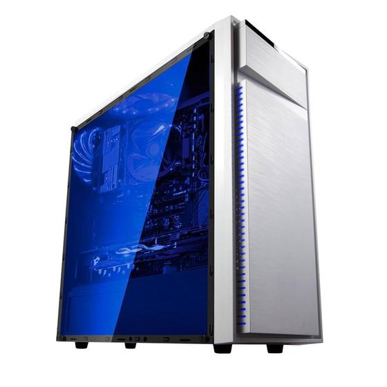 Gabinete Gamer Bluecase, Mid Tower, Tampa em acrilico, Branco sem fonte USB 3.0 BG-015 Menor preço em Gabinete Gamer Bluecase, Mid Tower, Tampa em acrilico, Branco sem fonte USB 3.0 BG-015