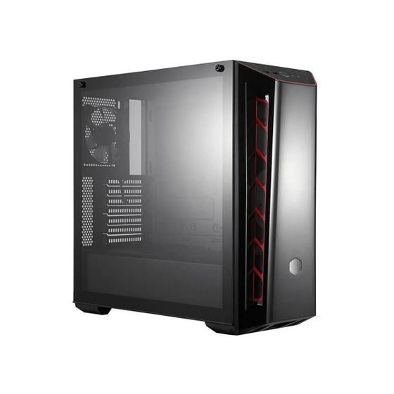 Imagem de Gabinete Gamer Cooler MasterBox MB520 TG, Mid Tower, Com FAN Lateral em Vidro, Preto/ Vermelho