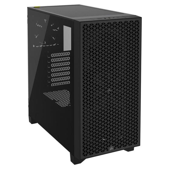 Gabinete Gamer Corsair 3000D Airflow, Mid-Tower, ATX, Lateral em Vidro Temperado, 2x FAN, Preto - CC-9011251-WW Imagem de Gabinete Gamer Corsair 3000D Airflow, Mid-Tower, ATX, Lateral em Vidro Temperado, 2x FAN, Preto - CC-9011251-WW