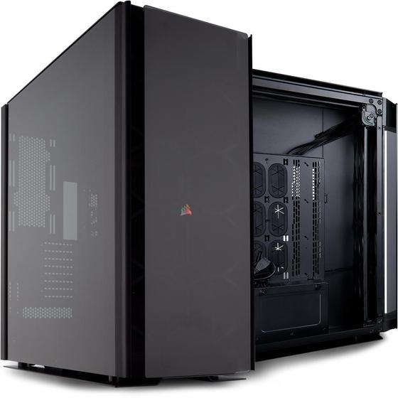 Gabinete Gamer Corsair Obsidian Series 1000D, Super-Tower, RGB, Lateral em Vidro Temperado, Preto, CC-9011148-WW Imagem de Gabinete Gamer Corsair Obsidian Series 1000D, Super-Tower, RGB, Lateral em Vidro Temperado, Preto, CC-9011148-WW