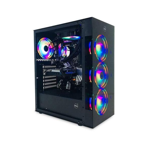 Gabinete Gamer Dazz Saturno ATX Micro ATX Com Acrílico WIO Preto EEATX 63000004 Menor preço em Gabinete Gamer Dazz Saturno ATX Micro ATX Com Acrílico WIO Preto EEATX 63000004