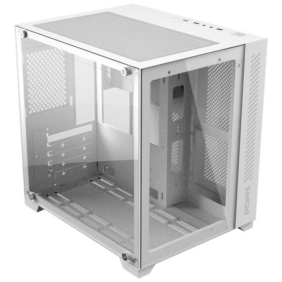 Imagem de Gabinete Gamer Forcefield White Ghost - Frontal E Lateral Em Vidro - Pcyes - Gffwgp