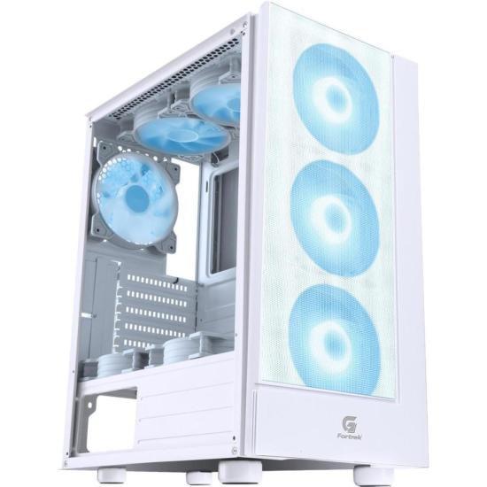 Gabinete Gamer Fortrek Cruiser Mid Tower RGB Branco Menor preço em Gabinete Gamer Fortrek Cruiser Mid Tower RGB Branco