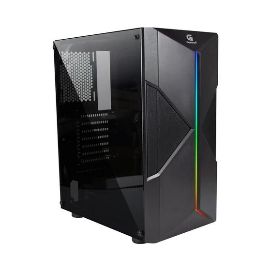 Gabinete Gamer Fortrek Mid Tower Holt Rgb Menor preço em Gabinete Gamer Fortrek Mid Tower Holt Rgb