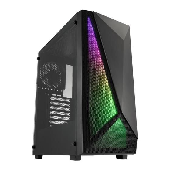 Imagem de Gabinete Gamer FSP CMT195 RGB 4 Fans S/Fonte MidTower ATX Preto - CMT195A