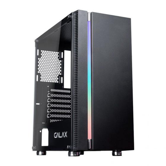 Gabinete Gamer Galax Quasar RGB, Mid Tower GX600 Preto Menor preço em Gabinete Gamer Galax Quasar RGB, Mid Tower GX600 Preto