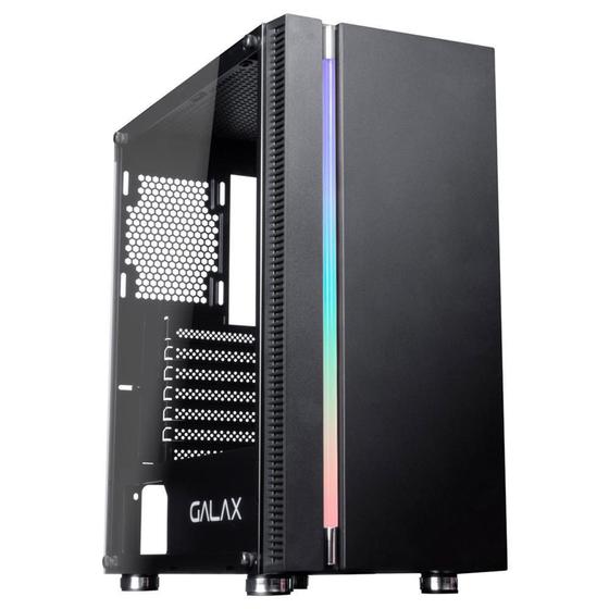Gabinete Gamer Galax Quasar, Vidro Temperado, Preto - GX600 Menor preço em Gabinete Gamer Galax Quasar, Vidro Temperado, Preto - GX600