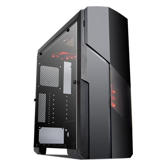 Gabinete Gamer Galaxy USB 3.0 Preto LED Vermelho MYMAX Menor preço em Gabinete Gamer Galaxy USB 3.0 Preto LED Vermelho MYMAX