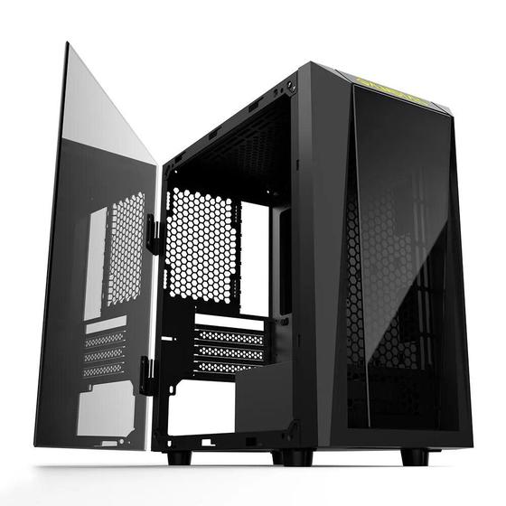 Imagem de Gabinete Gamer Gamdias Talos E1 MidTower SemFan Preto - Talos E1