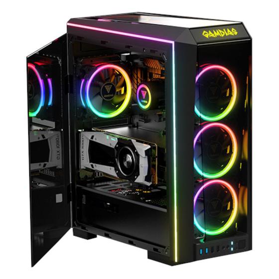 Gabinete Gamer Gamdias TALOS P1A RGB Mid Tower Preto ATX Gabinete gabinete-gamer-gamdias-talos-p1a-rgb-mid-tower-preto-atx-gabinete
