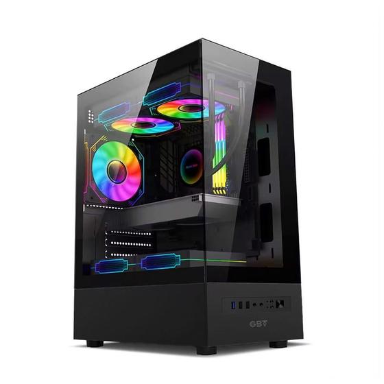 Imagem de Gabinete Gamer Gbt X500Mb Com 3 Fans Rgb Com Vidro Temperado