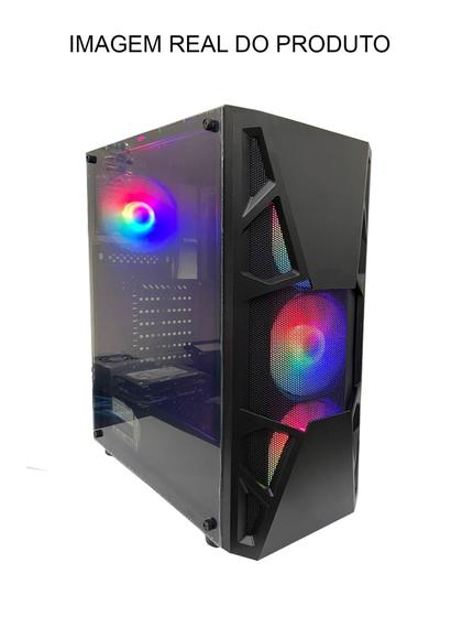 Gabinete gamer hedmax 6300b lateral vidroc/fan rgb é boa?