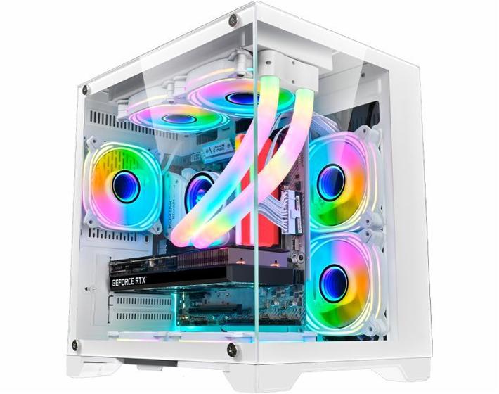 Gabinete Gamer K-mex Space Aquário CG-W1KN Micro ATX Sem Fan Menor preço em Gabinete Gamer K-mex Space Aquário CG-W1KN Micro ATX Sem Fan