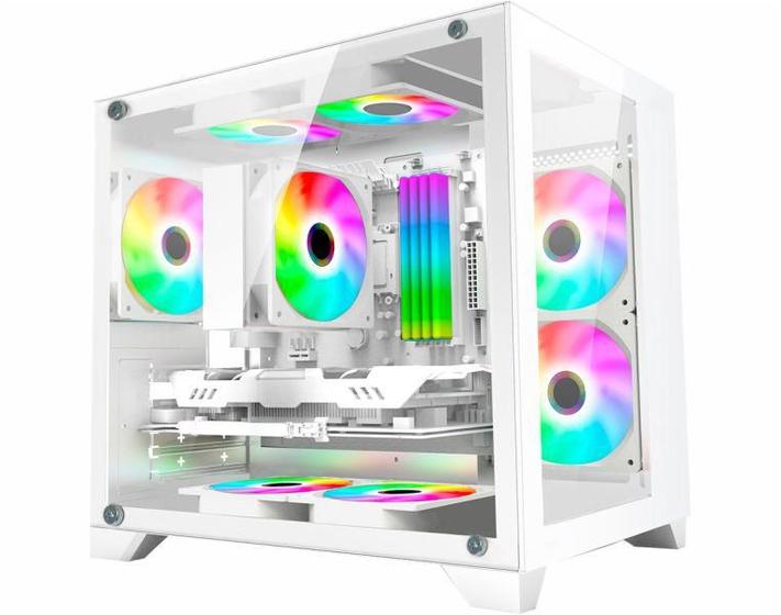 Imagem de Gabinete Gamer K-Mex Space Z CG-W1AD Sem Fonte Branco