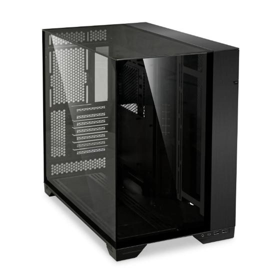Gabinete Gamer lian-Li O11 Vision, Full Tower, ATX, 3 Lados em Vidro Temperado, Sem FANs, Preto - O11VX BLACK - Lian Li Imagem de Gabinete Gamer lian-Li O11 Vision, Full Tower, ATX, 3 Lados em Vidro Temperado, Sem FANs, Preto - O11VX BLACK
