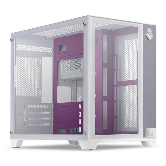 Gabinete Gamer Mancer CV300 Purple Edition, Mid-Tower, Lateral de Vidro, Branco e Roxo, MCR-CV300-PEWH Menor preço em Gabinete Gamer Mancer CV300 Purple Edition, Mid-Tower, Lateral de Vidro, Branco e Roxo, MCR-CV300-PEWH
