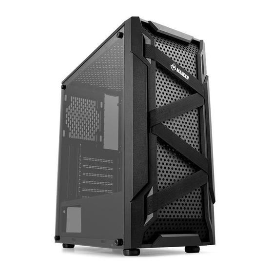 Gabinete Gamer Mancer Kevlar Lateral De Vidro Preto, MCR-KVR-BL01 Menor preço em Gabinete Gamer Mancer Kevlar Lateral De Vidro Preto, MCR-KVR-BL01