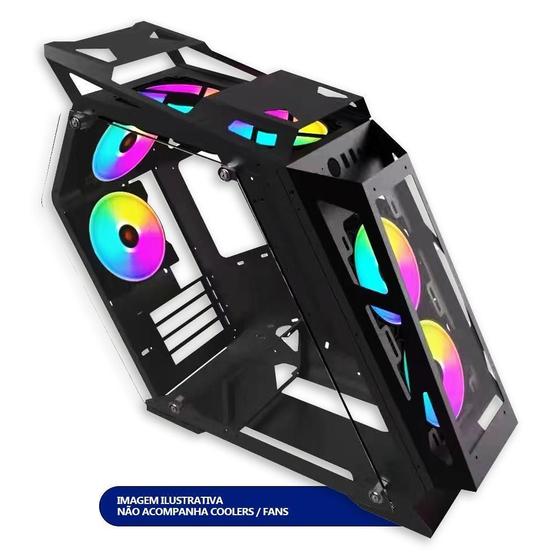 Gabinete Gamer Matx Lateral Vidro Temperado Black Usb 3 0 Brazil Pc