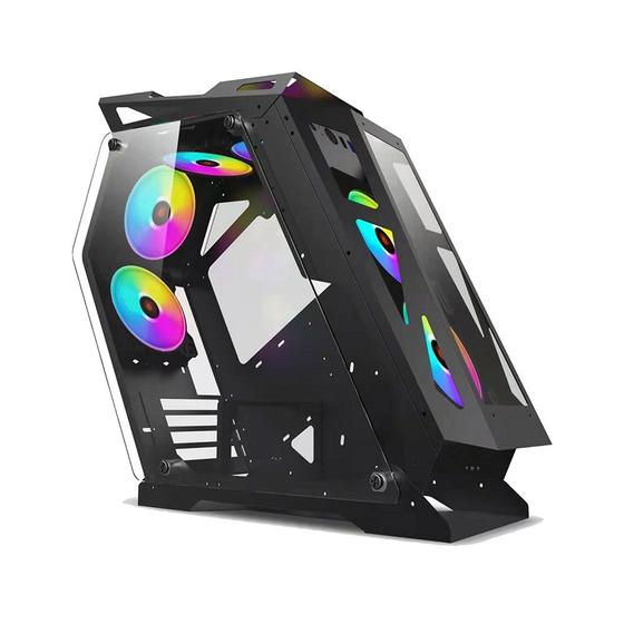 Imagem de Gabinete Gamer Mid Tower, Havoc, Preto, Vidro Temperado RGB, Com 3 Fans, PRO 002