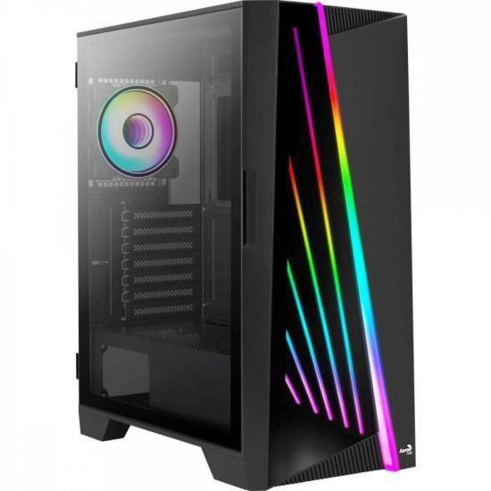 Imagem de Gabinete Gamer Mid Tower MIRAGE V1 RGB Preto AEROCOOL