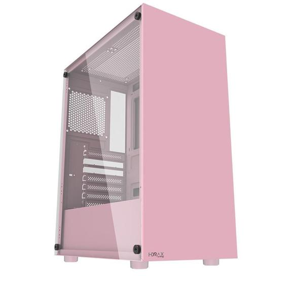 Gabinete Gamer Motospeed Hyrax HGB200, ATX, Lateral em Vidro Temperado, Rosa - HGB200P Menor preço em Gabinete Gamer Motospeed Hyrax HGB200, ATX, Lateral em Vidro Temperado, Rosa - HGB200P