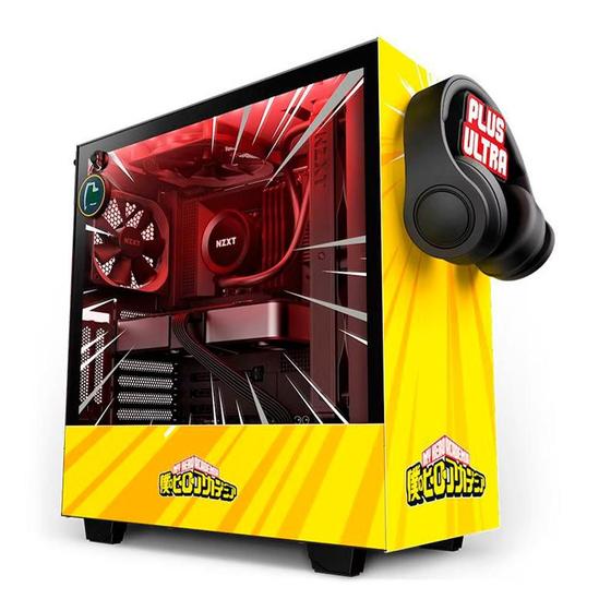 Imagem de Gabinete Gamer NZXT H510i Rivals Edição Limitada, Mid Tower, RGB, ATX, Lateral em Vidro Lateral, Amarelo - CA-H510I-MH-RV