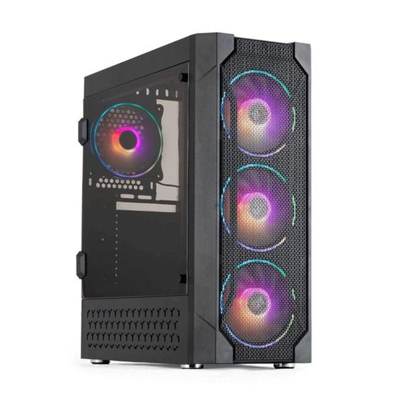 Gabinete Gamer Orbiter Dt3sports com Lateral Acrilico Preto Menor preço em Gabinete Gamer Orbiter Dt3sports com Lateral Acrilico Preto