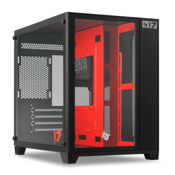 Imagem de Gabinete Gamer Pichau HX710L 17 Anniversary Edition, Mid-Tower, Lateral de Vidro, Preto, PG-HX71L-ANVBK