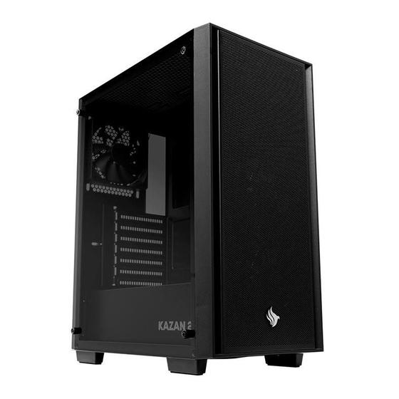 Gabinete Gamer Pichau Kazan 2, Mid-Tower, Lateral de Vidro, Com 4 Ventoinhas, Preto, PG-KZN2-BL01 Menor preço em Gabinete Gamer Pichau Kazan 2, Mid-Tower, Lateral de Vidro, Com 4 Ventoinhas, Preto, PG-KZN2-BL01