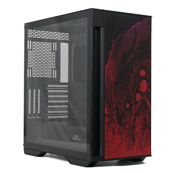 Gabinete Gamer Redragon Strafe Infernal Dragon, Mid Tower, Lateral em Vidro Temperado, Preto - GC-706IF Menor preço em Gabinete Gamer Redragon Strafe Infernal Dragon, Mid Tower, Lateral em Vidro Temperado, Preto - GC-706IF