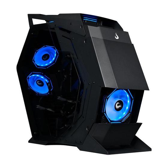 Gabinete Gamer Rise Mode Z4, Mid Tower, ATX, Lateral em Vidro Temperado, Sem FANs, Preto - RM-Z4-04-FB Imagem de Gabinete Gamer Rise Mode Z4, Mid Tower, ATX, Lateral em Vidro Temperado, Sem FANs, Preto - RM-Z4-04-FB