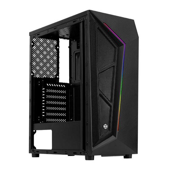 Gabinete Gamer TGT Carbon, RGB, Mid-Tower, Lateral de Vidro, Com 3 Fans, Preto, TGT-CBN-BLK01 Menor preço em Gabinete Gamer TGT Carbon, RGB, Mid-Tower, Lateral de Vidro, Com 3 Fans, Preto, TGT-CBN-BLK01