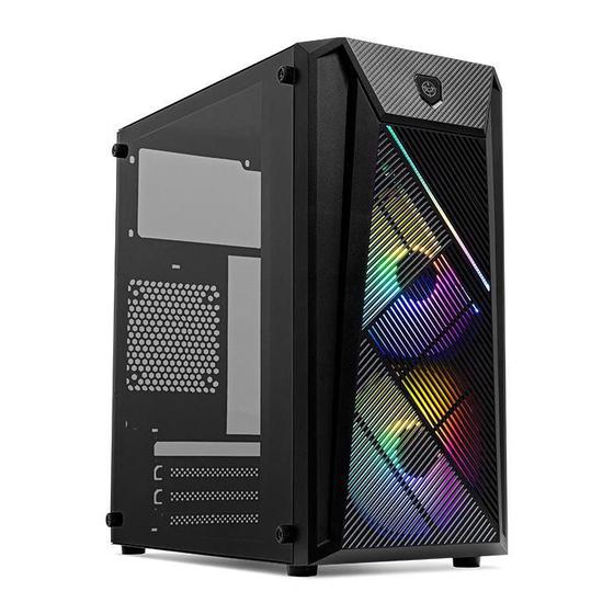 Gabinete Gamer TGT Erion, RGB, Mini-Tower, Lateral Acrilico, Com 2 Fans, Preto, TGT-ERN-RGB01 Menor preço em Gabinete Gamer TGT Erion, RGB, Mini-Tower, Lateral Acrilico, Com 2 Fans, Preto, TGT-ERN-RGB01
