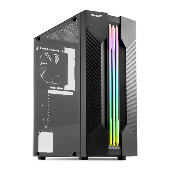 Gabinete Gamer TGT Flare, RGB, Lateral de Vidro, Preto, TGT-FLR-BK01 é boa?