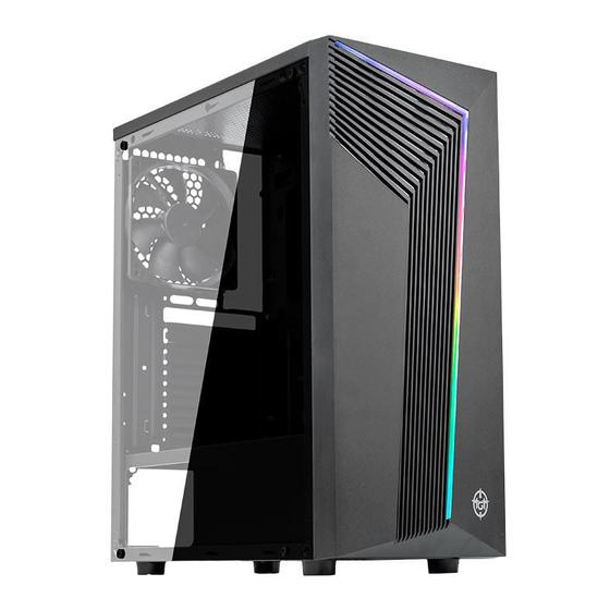 Gabinete Gamer TGT Tracer, RGB, Mid-Tower, Lateral Acrilico, Com 3 Fans, Preto, TGT-TRC-RGB01 Menor preço em Gabinete Gamer TGT Tracer, RGB, Mid-Tower, Lateral Acrilico, Com 3 Fans, Preto, TGT-TRC-RGB01